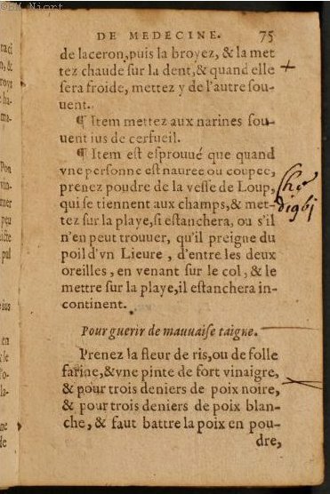1586 - Benoît Rigaud - Trésor des fleurs et secrets de médecine - Université Paris Cité