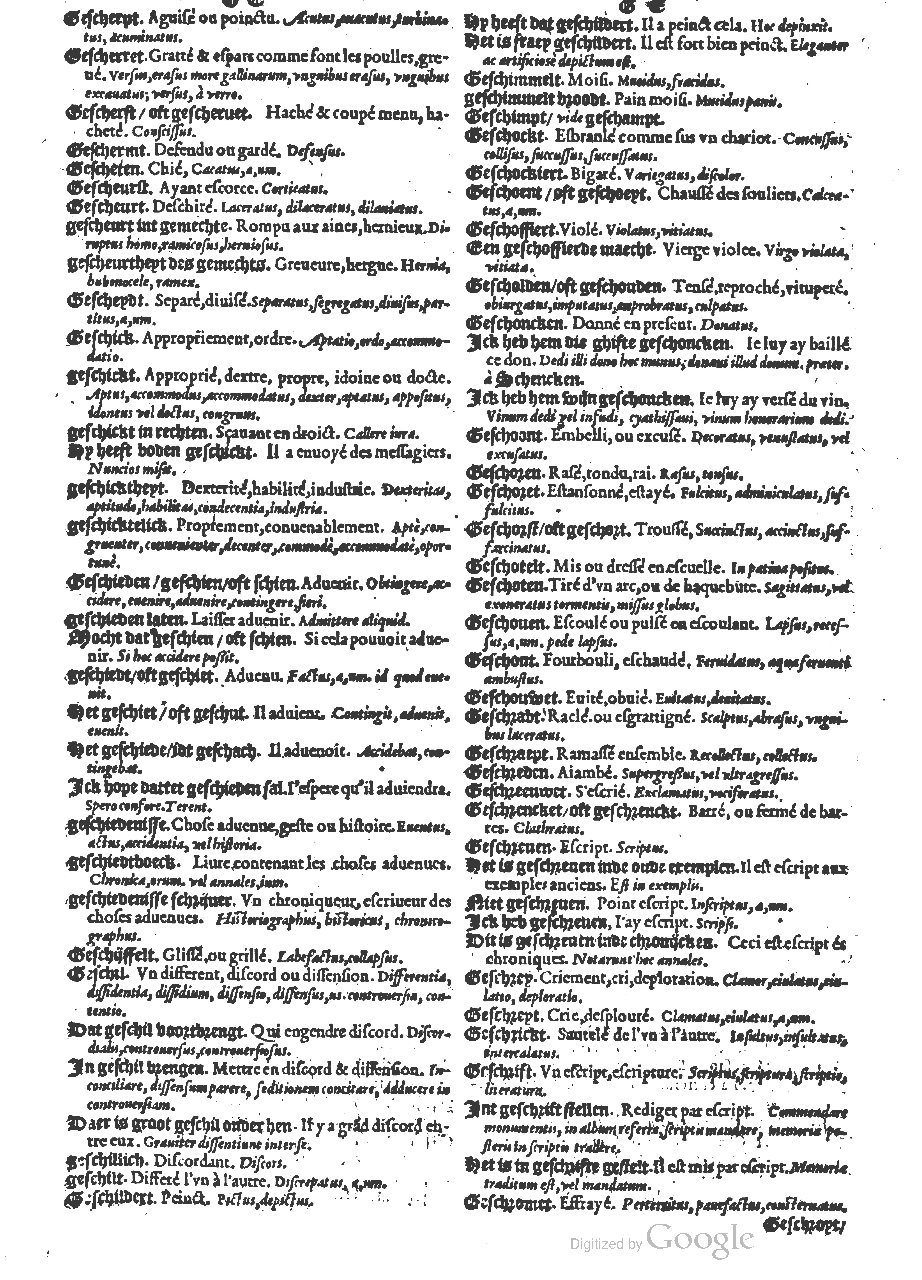 1573 - Christophe Plantin - Trésor du langage bas-allemand - BM Lyon