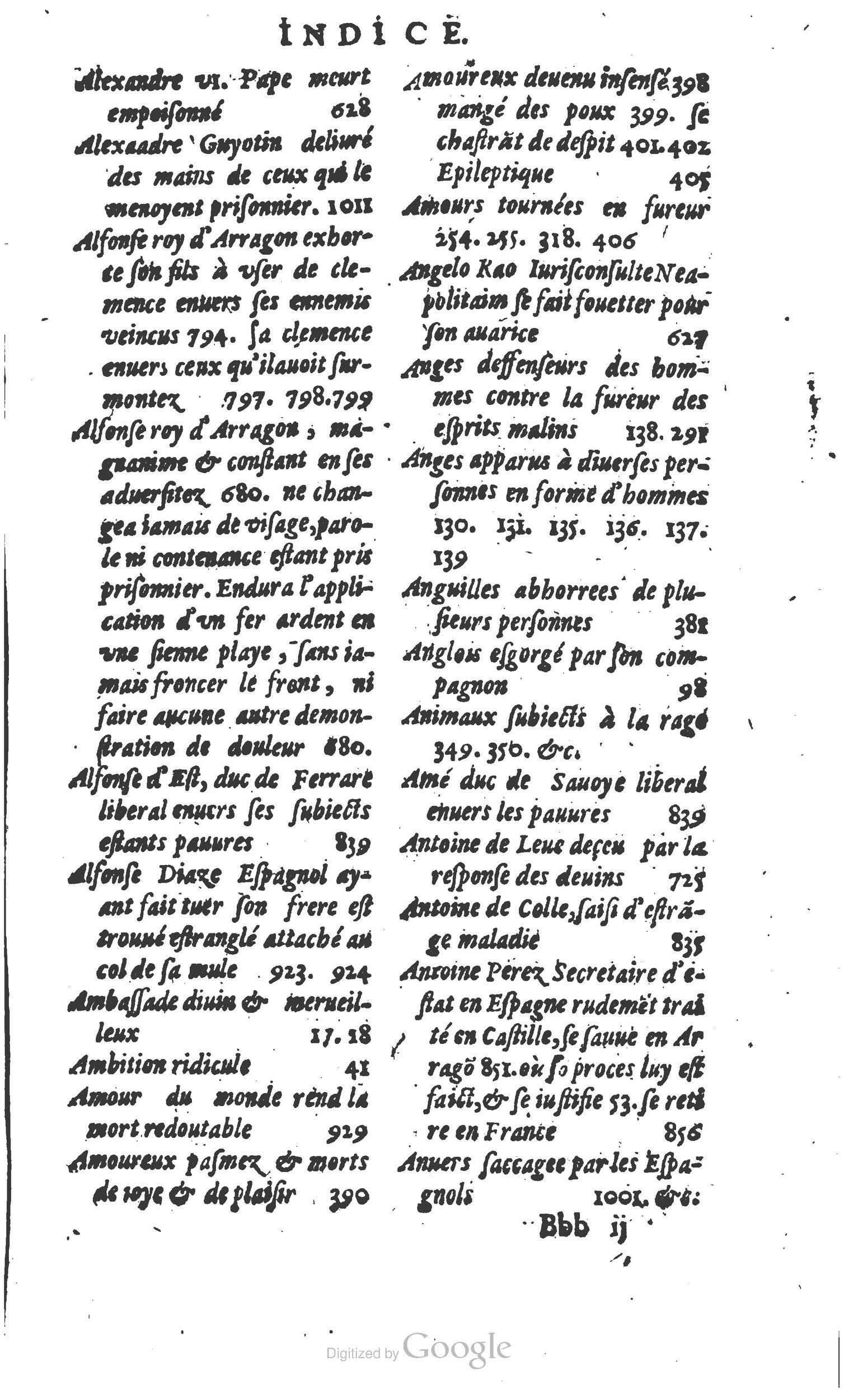 1610 - Paul Marceau - Trésor d’histoires admirables et mémorables - Princeton
