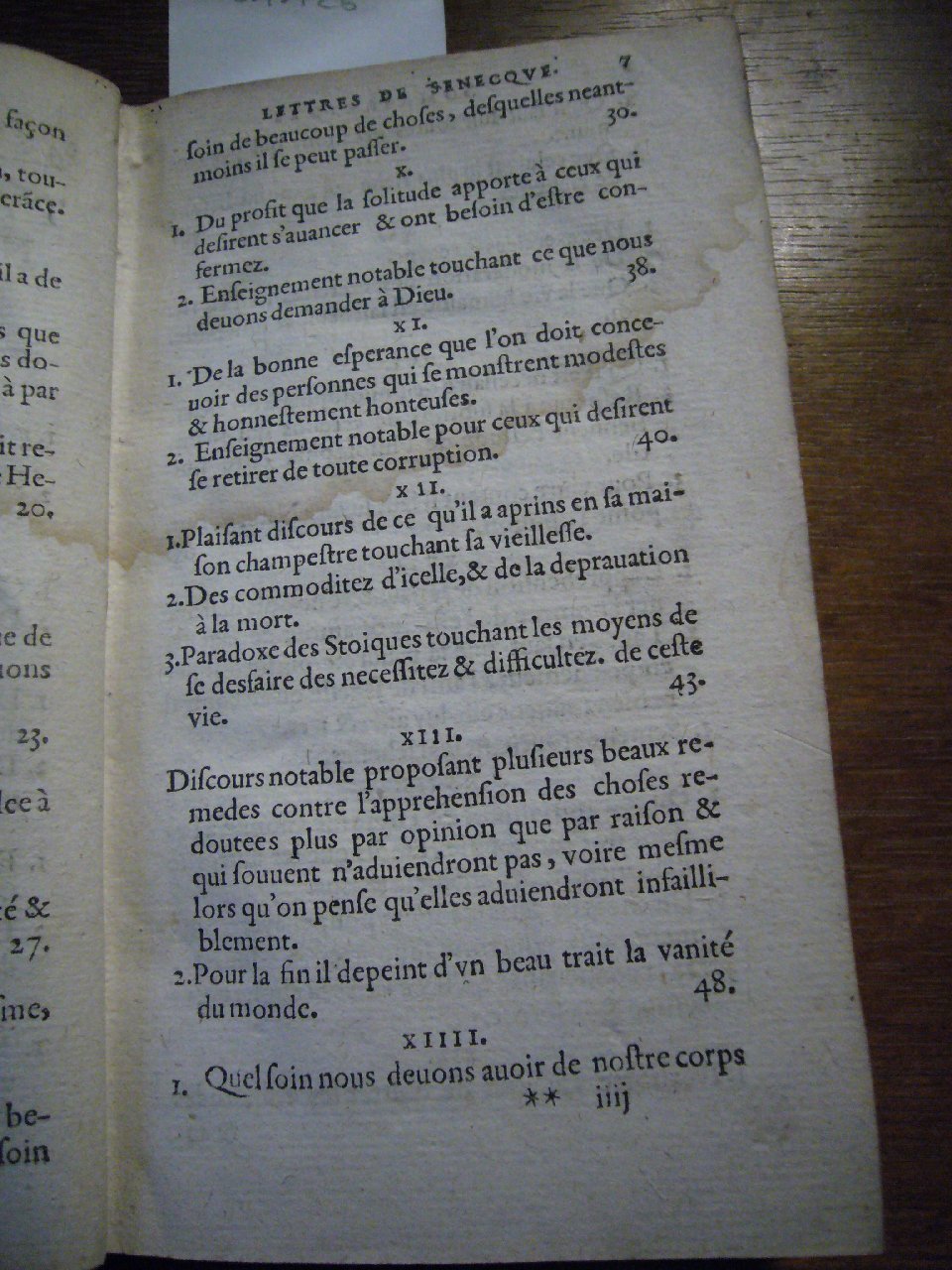 1604 - Jean Houzé - Œuvres morales et mêlées de Sénèque, Trésor de philosophie morale - T. 2 - BnF