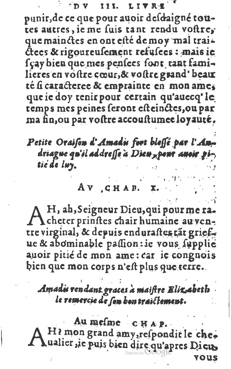 1582 - Jean Huguetan - Trésor des Amadis T. 1 - BM Lyon