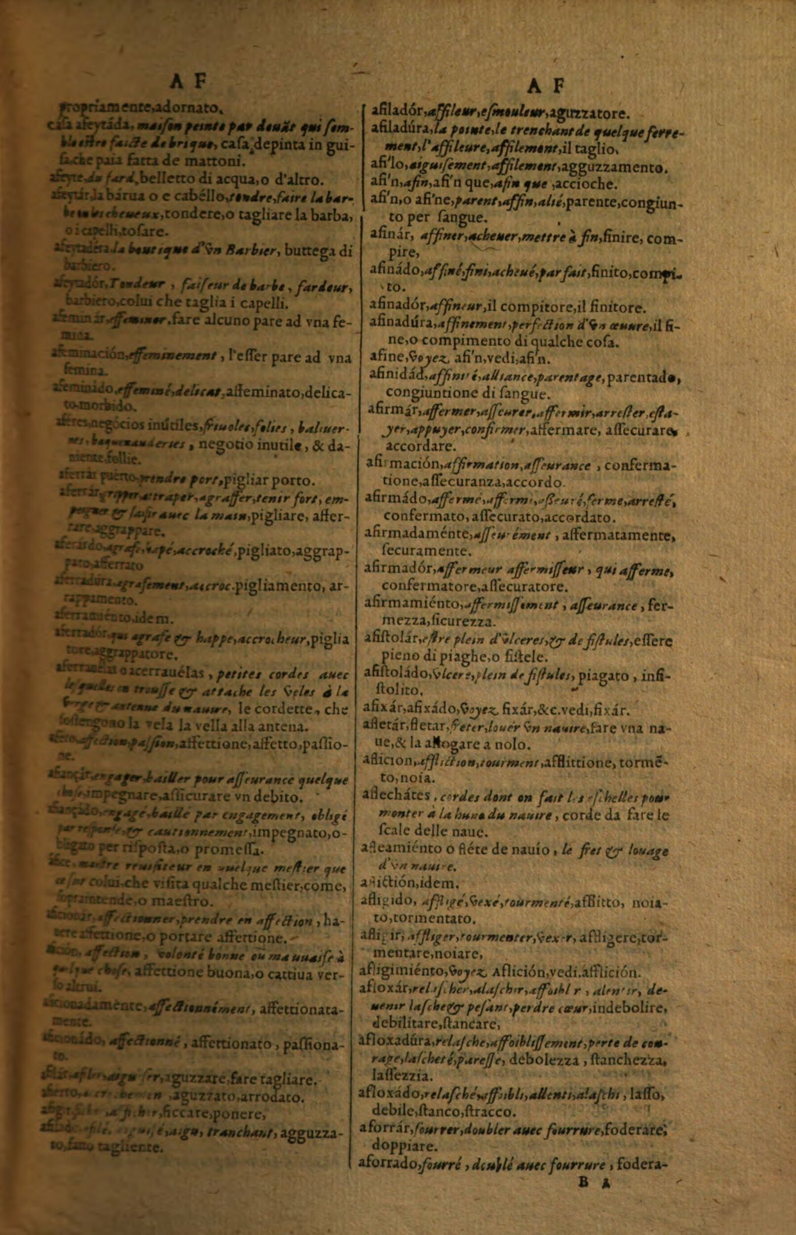 1617 - Samuel Crespin - Trésor des trois langues espagnole, française et italienne (Première partie) - Regensburg