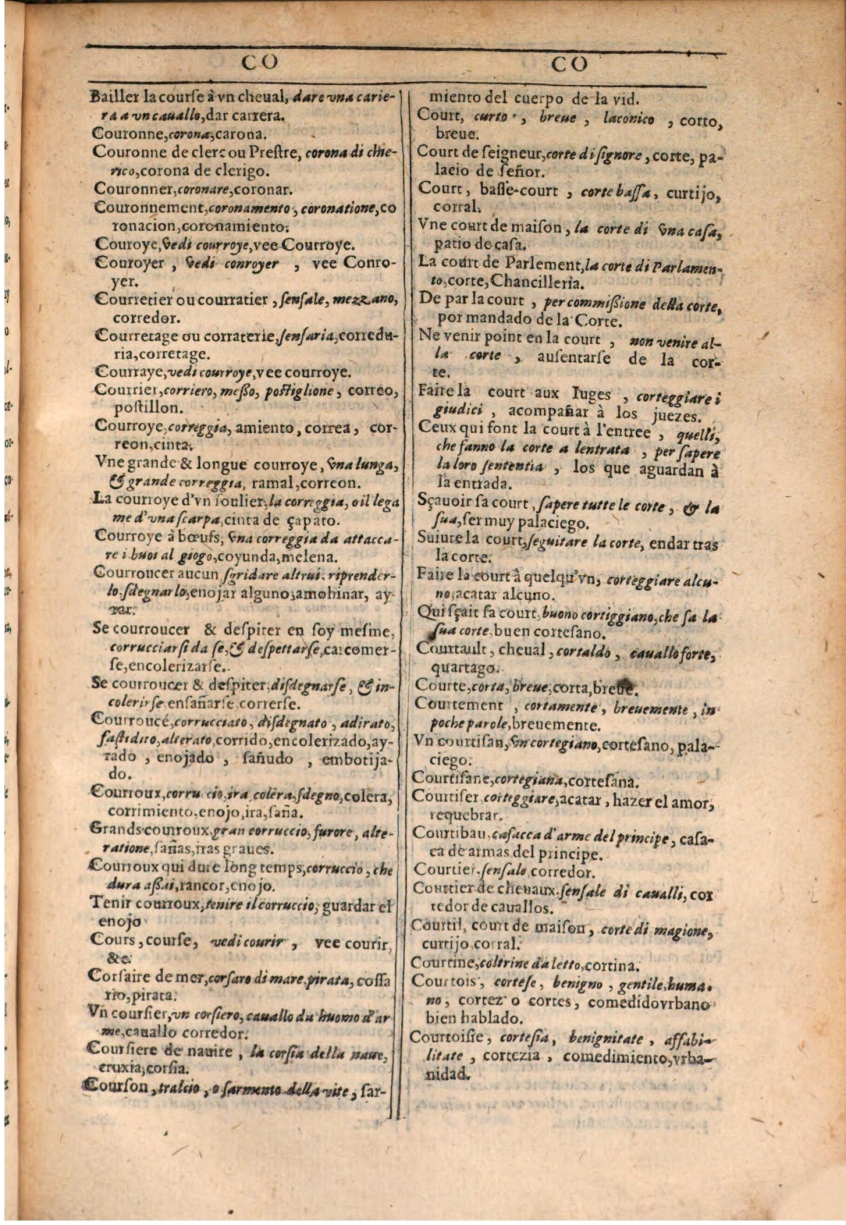 1609 - Philippe Albert et Alexandre Pernet - Trésor des trois langues française, italienne et espagnole (Seconde partie) - BSB Munich 1609 - Philippe Albert et Alexandre Pernet - Trésor des trois langues française, italienne et espagnole (Seconde partie) - BSB Munich
