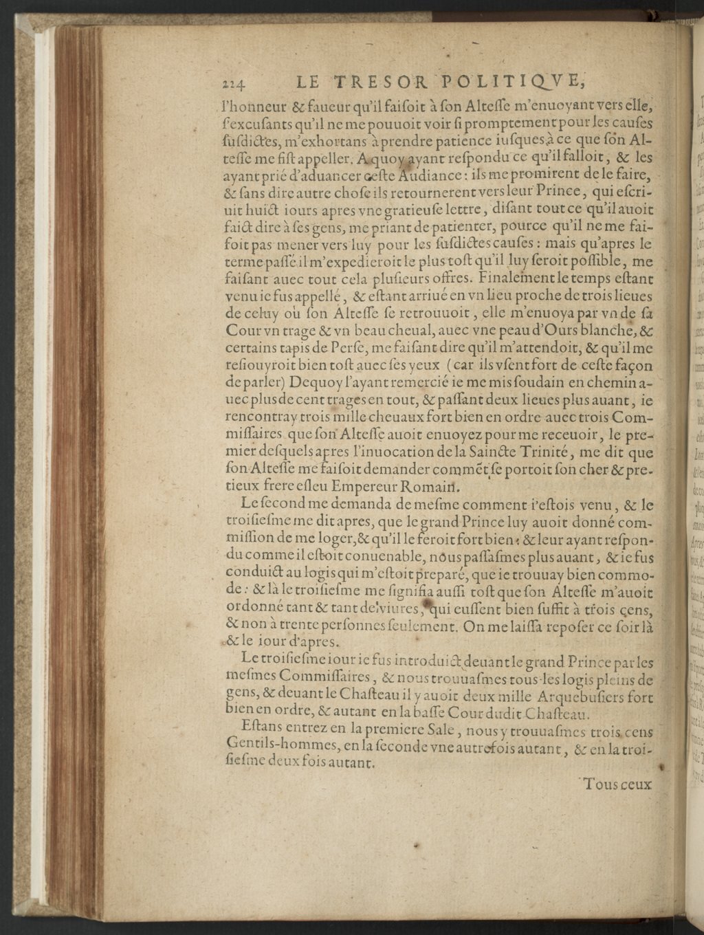 1608 - Nicolas Du Fossé - Trésor politique - BnF Tolbiac