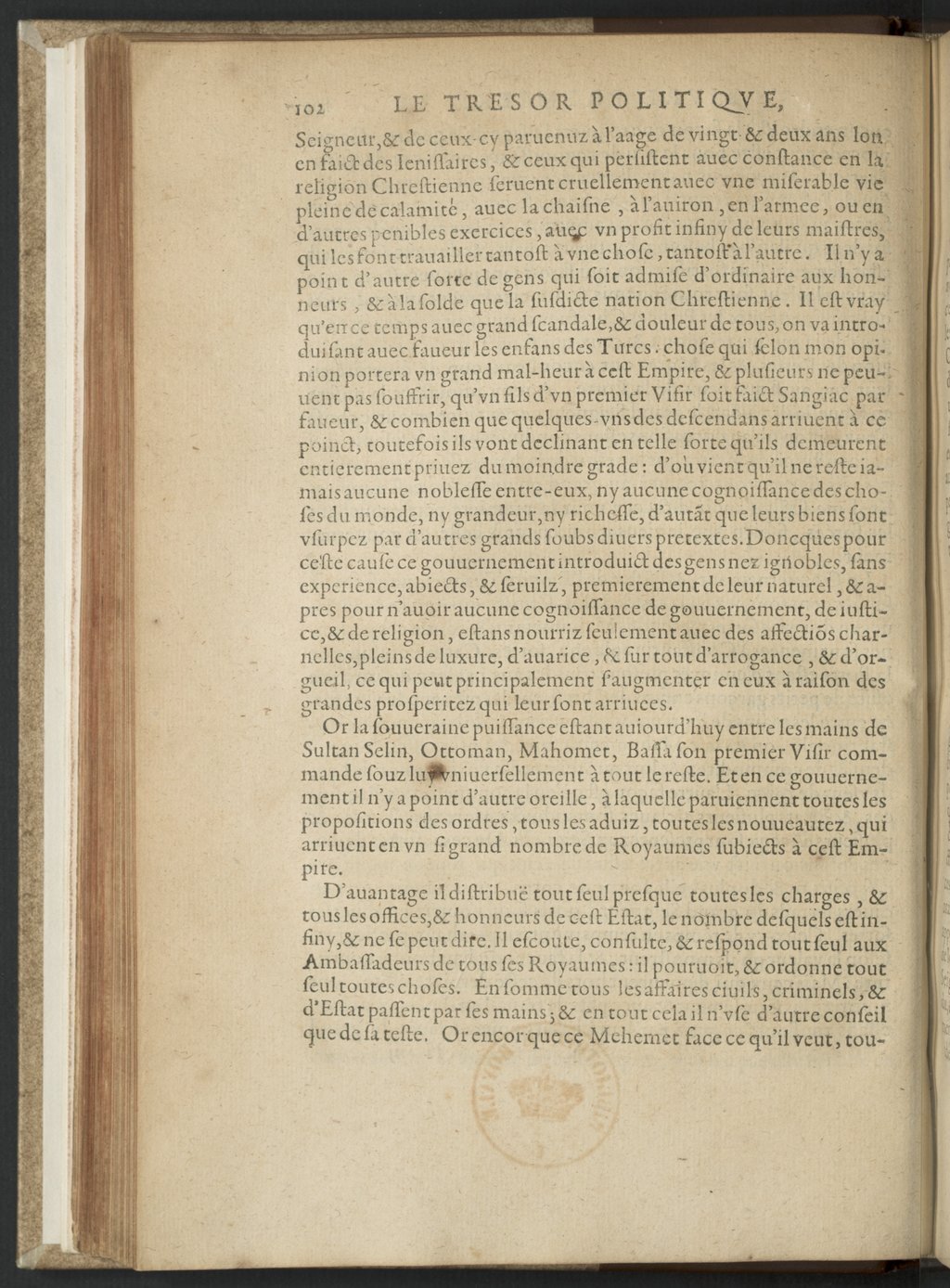 1608 - Nicolas Du Fossé - Trésor politique - BnF Tolbiac