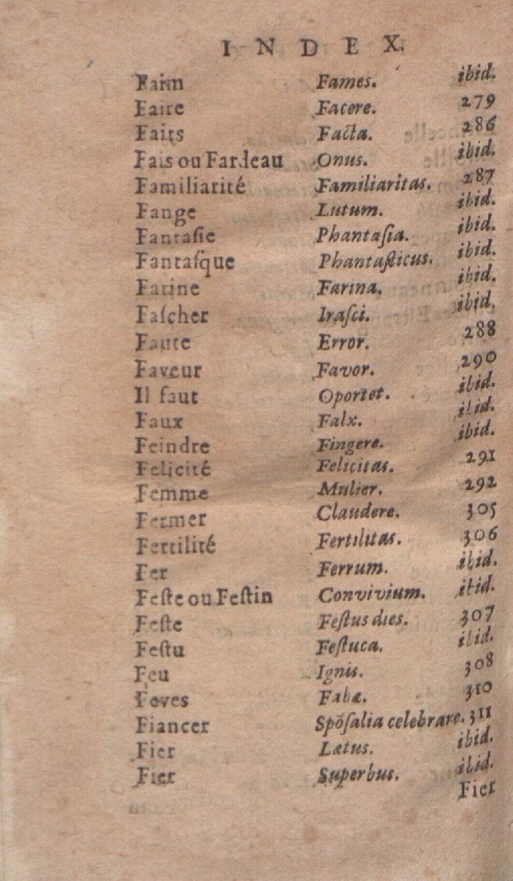 1612 - Dominicus Custos - Trésor des proverbes français  - Bibliopol-Olomuc