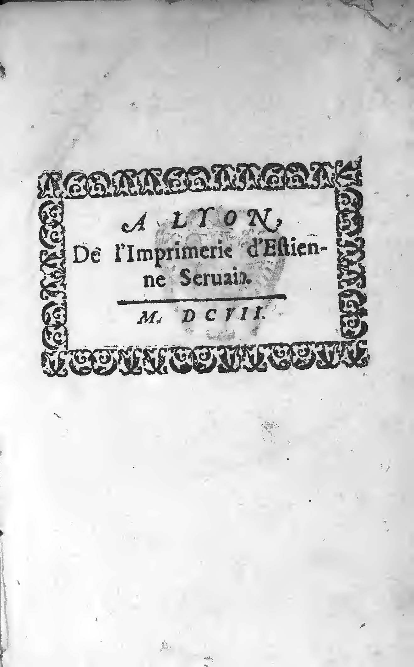 1607 - Étienne Servain et Jean Antoine Huguetan - Trésor de santé ou ménage de la vie humaine - BIU Santé