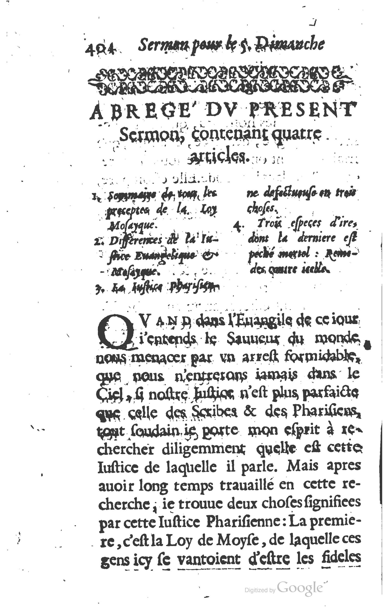 1629 - Manassés de Préaulx - Sermons ou Trésors de la piété chrétienne - BM Lyon