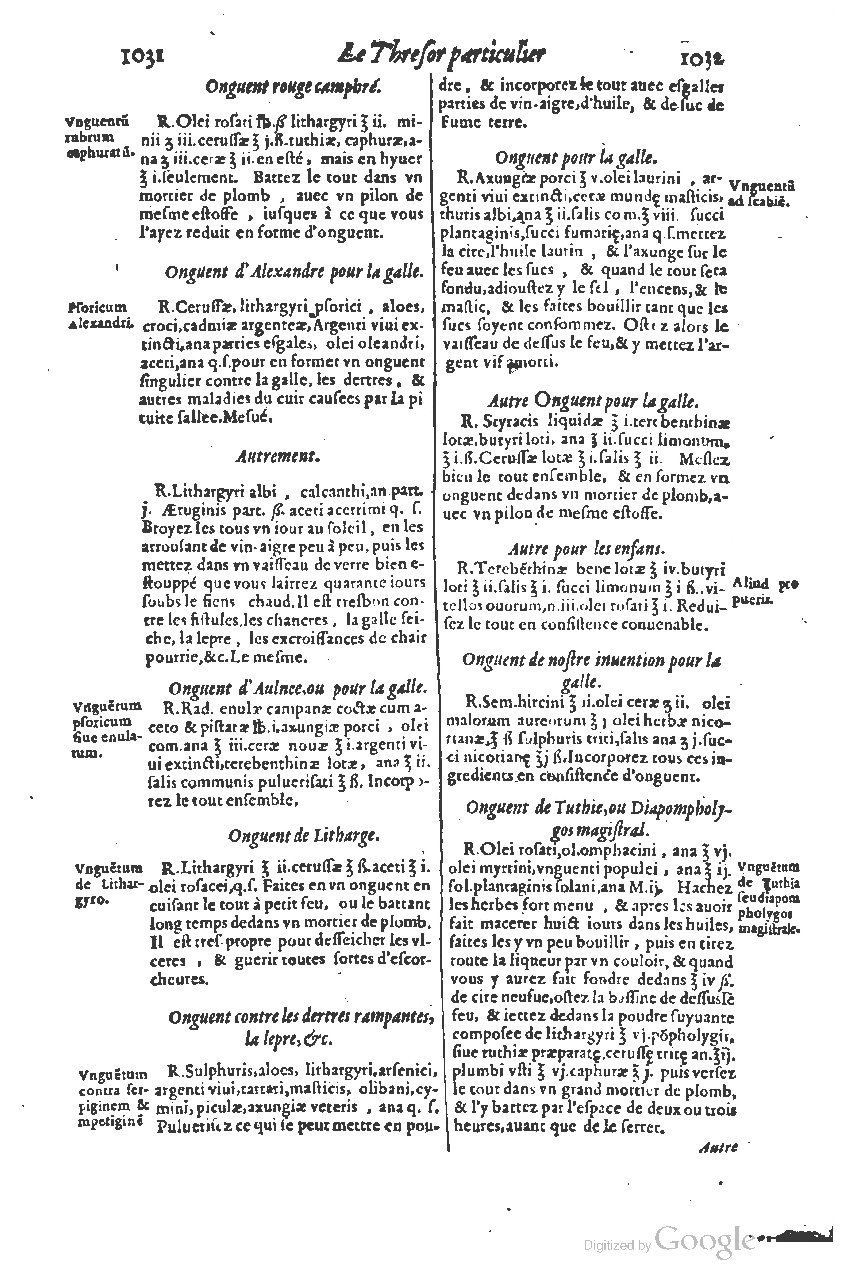 1616 - Étienne Gamonet - Grand trésor ou dispensaire - BSB Munich 1616 - Étienne Gamonet - Grand trésor ou dispensaire - BSB Munich