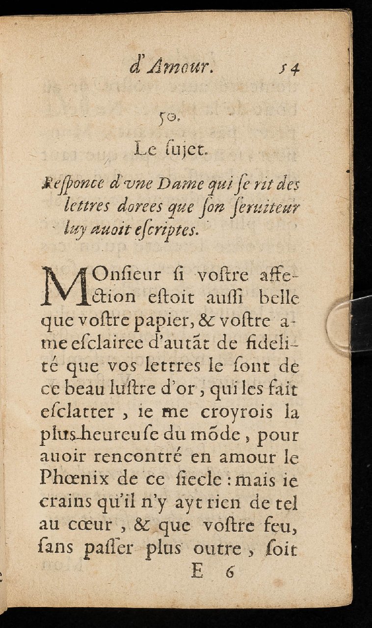 1597 - Thibaud Ancelin - Trésor d’amour - Stuttgart