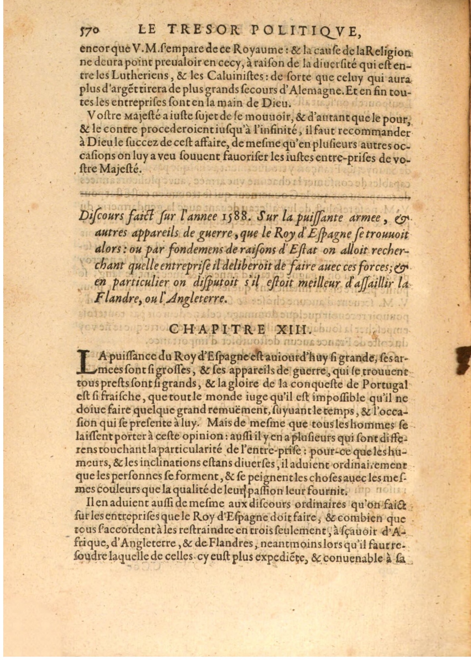 1608 - Nicolas Du Fossé - Trésor politique - BSB Munich