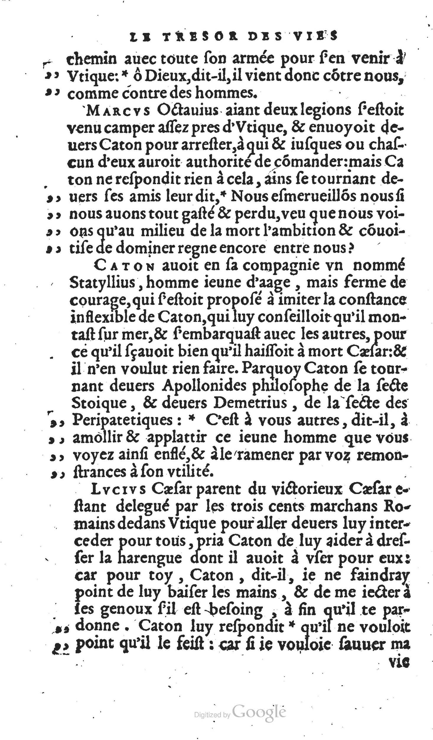 1567 - Willem Silvius - Trésor des vies de Plutarque - Anvers Musée Plantin-Moretus