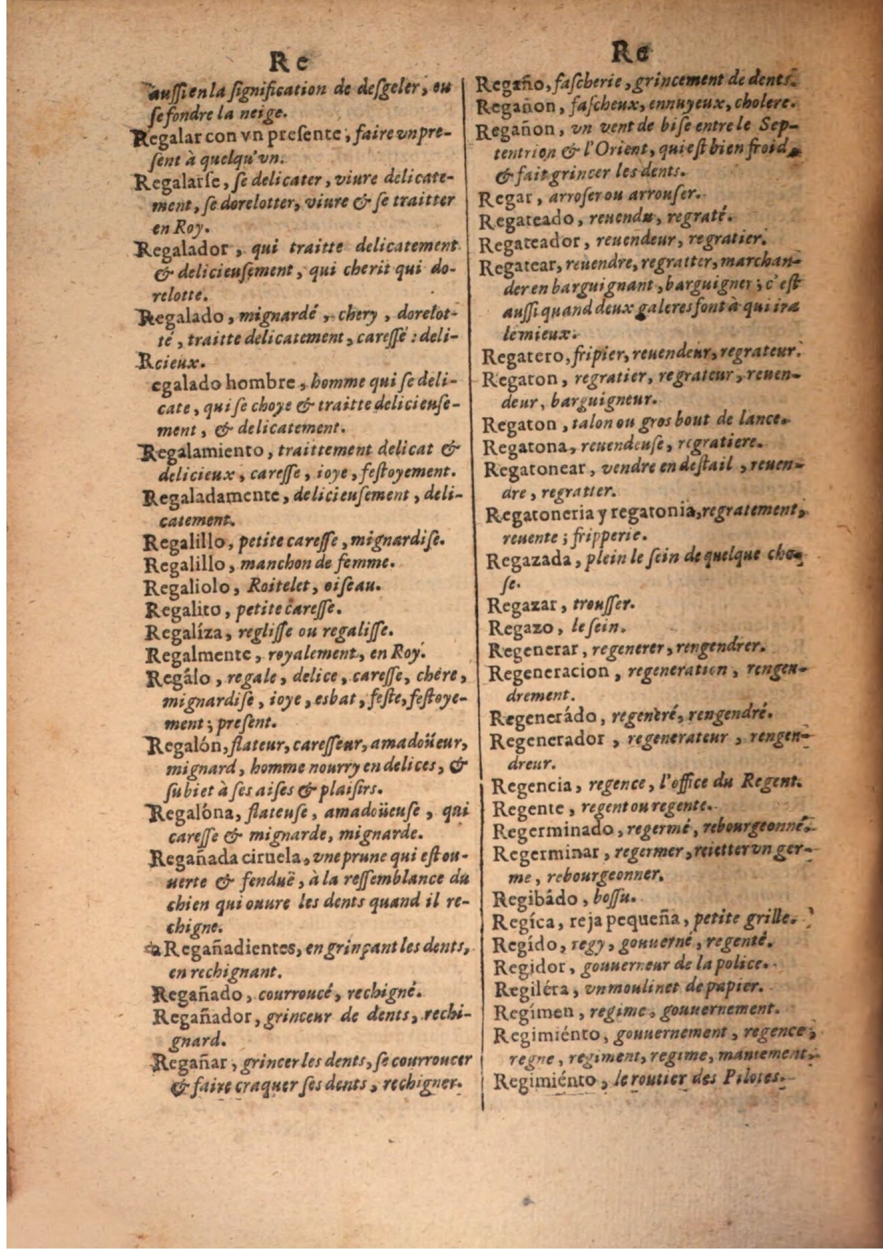 1645 - A. de Sommaville et A. Courbé - Trésor des deux langues espagnole et française - BSB Munich