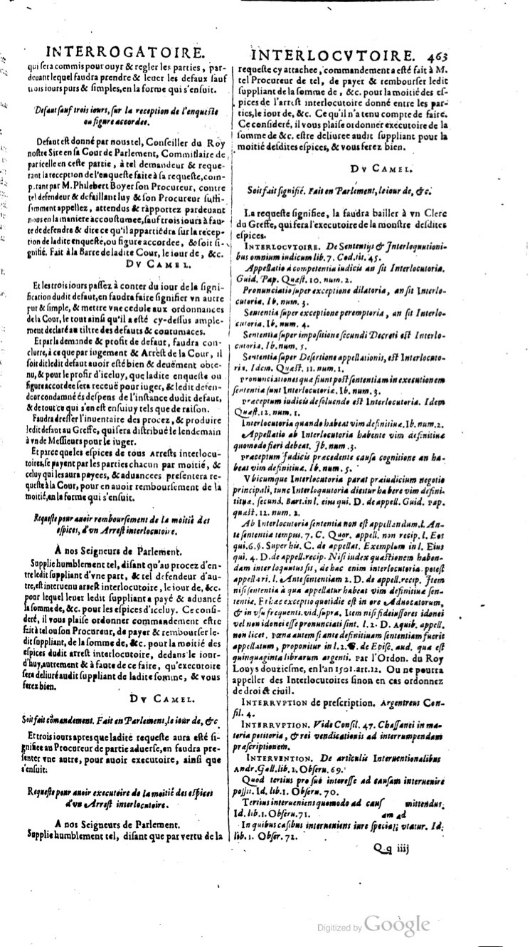 1629 - Veuve Nicolas Buon - Trésor du droit français (29620 T. 2) - BM Lyon