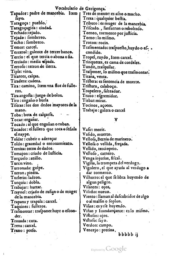 1621 - Adrian Tiffaine - Trésor des deux langues espagnole et française - BM Lyon