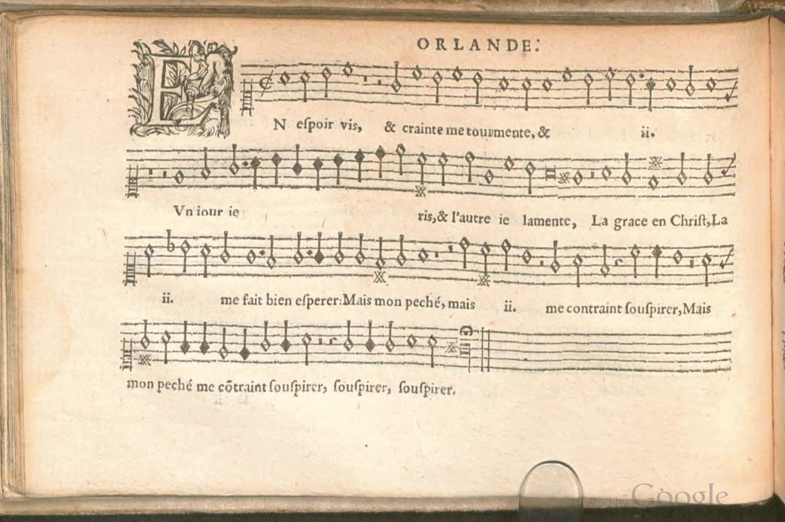 1576 - [Pierre de Saint-André] - Trésor de musique d’Orlande de Lassus Superius - BSB Munich