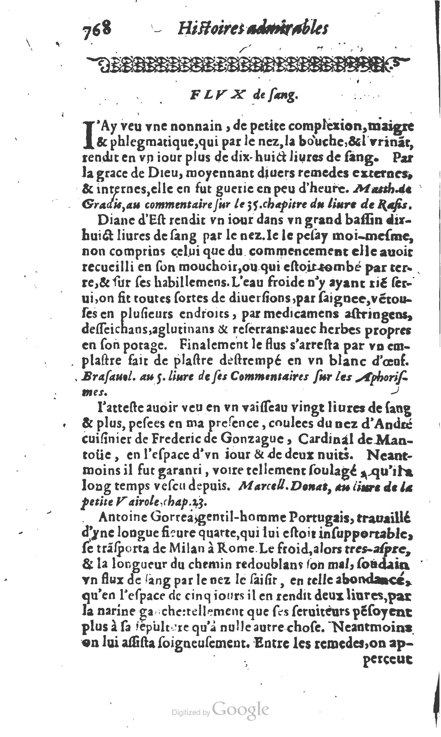 1610 - Paul Marceau - Trésor d’histoires admirables et mémorables - Princeton