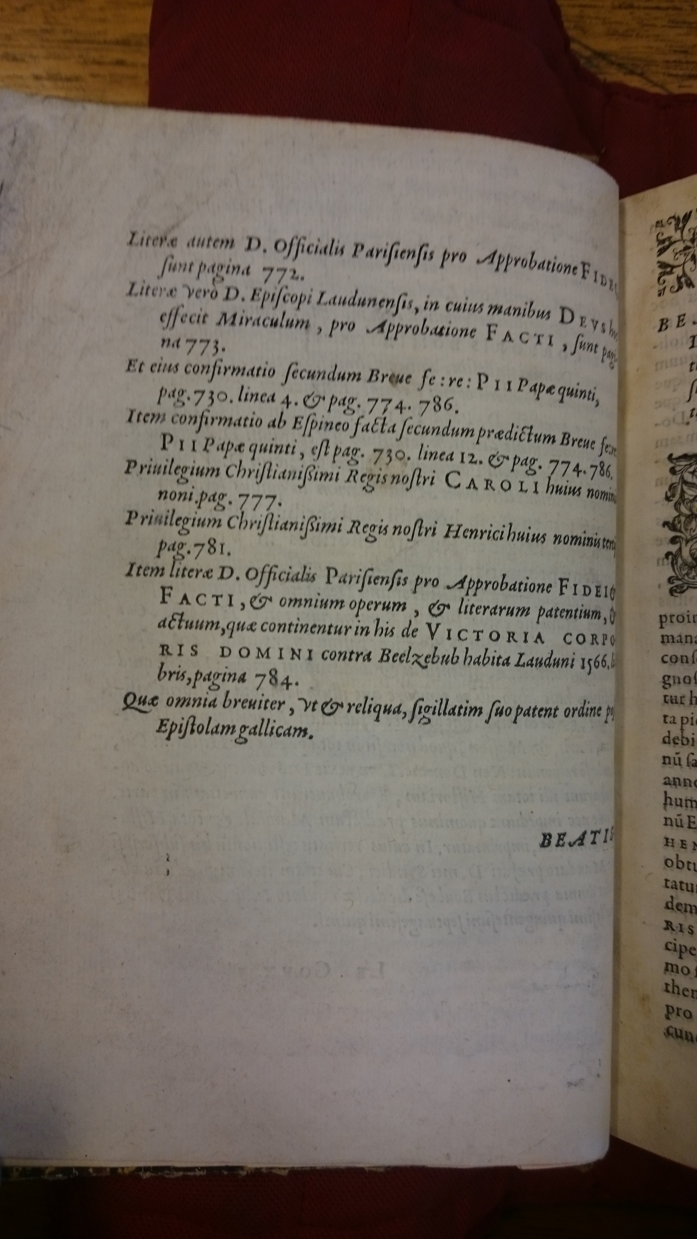 1578 - Nicolas Chesneau - Trésor et entière histoire de la triomphante victoire du corps de Dieu sur l’esprit malin - BM Lyon 1578 - Nicolas Chesneau - Trésor et entière histoire de la triomphante victoire du corps de Dieu sur l’esprit malin - BM Lyon