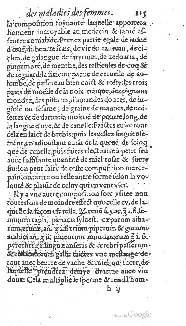 1585 - Jacques du Puis - Trésor des remèdes secrets pour les maladies des femmes - BnF