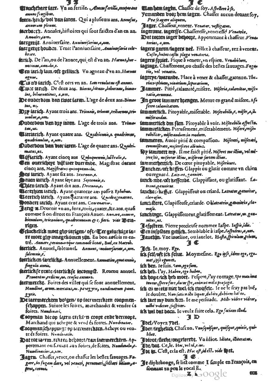 1573 - Christophe Plantin - Trésor du langage bas-allemand - BM Lyon