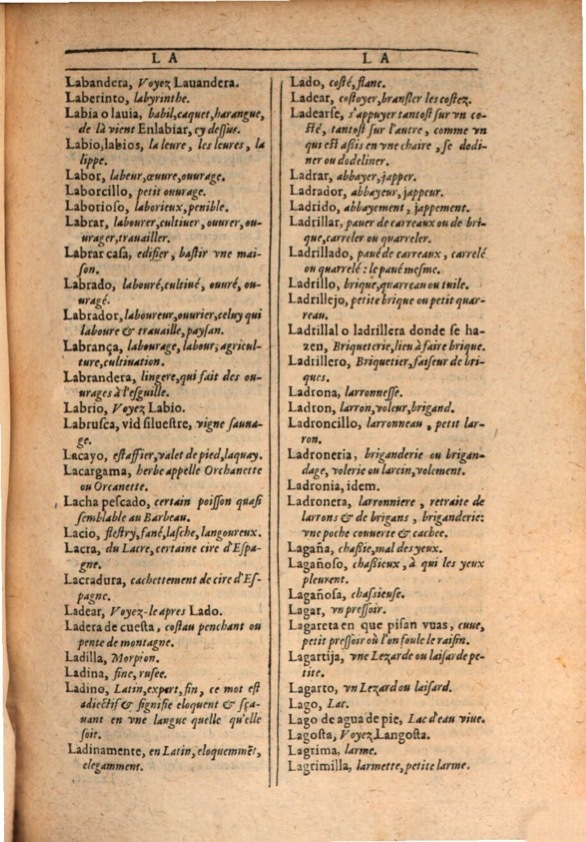 1607 - Marc Orry - Trésor des deux langues espagnole et française (Première et Seconde parties) - ÖNB Wien