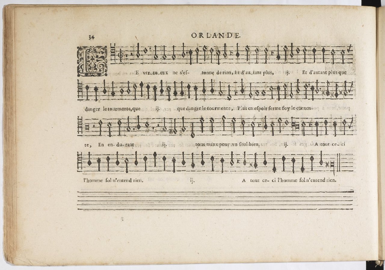 1594 - Paul Marceau - Trésor de musique d&#039;Orlande de Lassus, Superius, Bassus, Tenor, Quinta pars - BnF