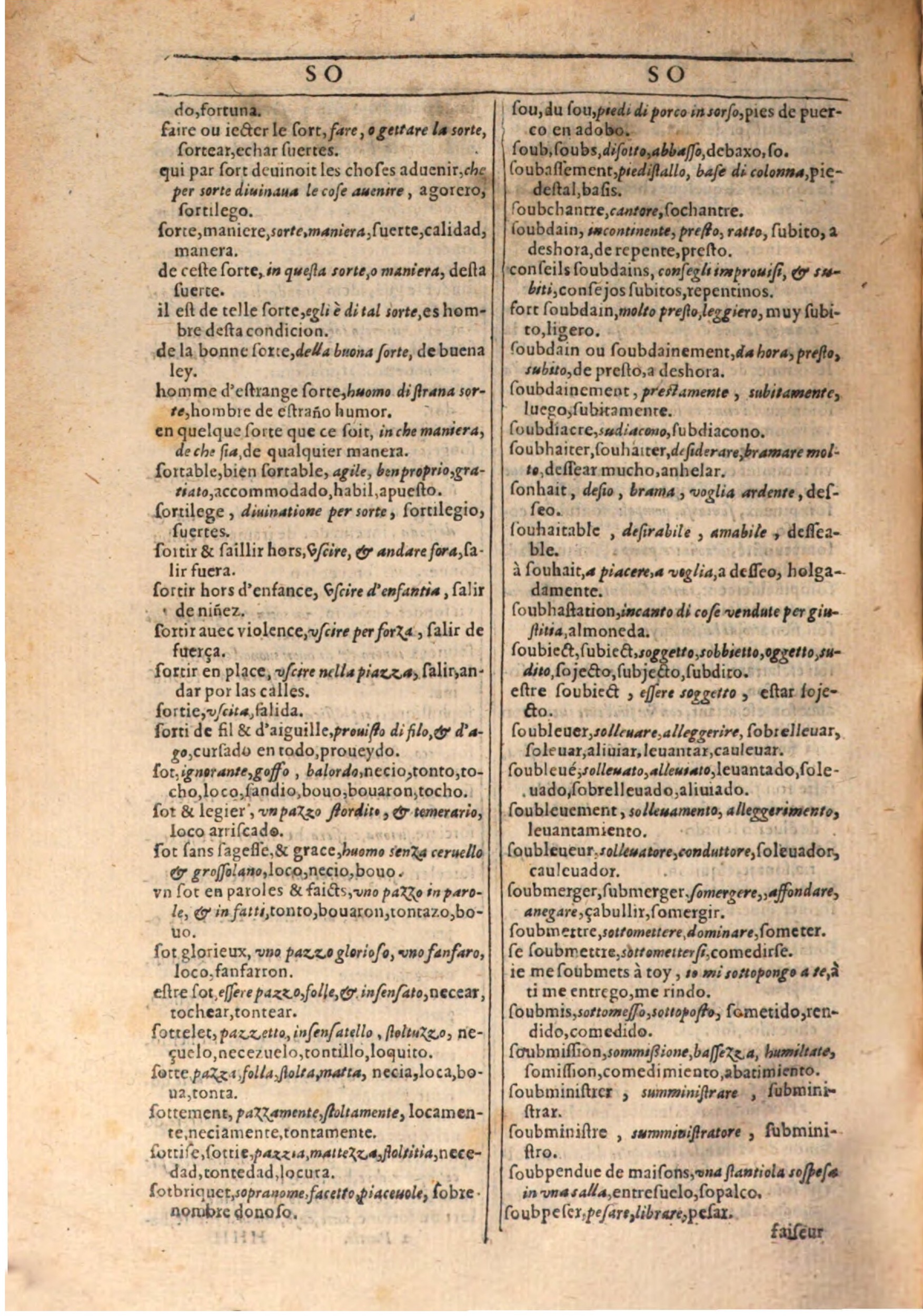1609 - Philippe Albert et Alexandre Pernet - Trésor des trois langues française, italienne et espagnole (Seconde partie) - BSB Munich 1609 - Philippe Albert et Alexandre Pernet - Trésor des trois langues française, italienne et espagnole (Seconde partie) - BSB Munich