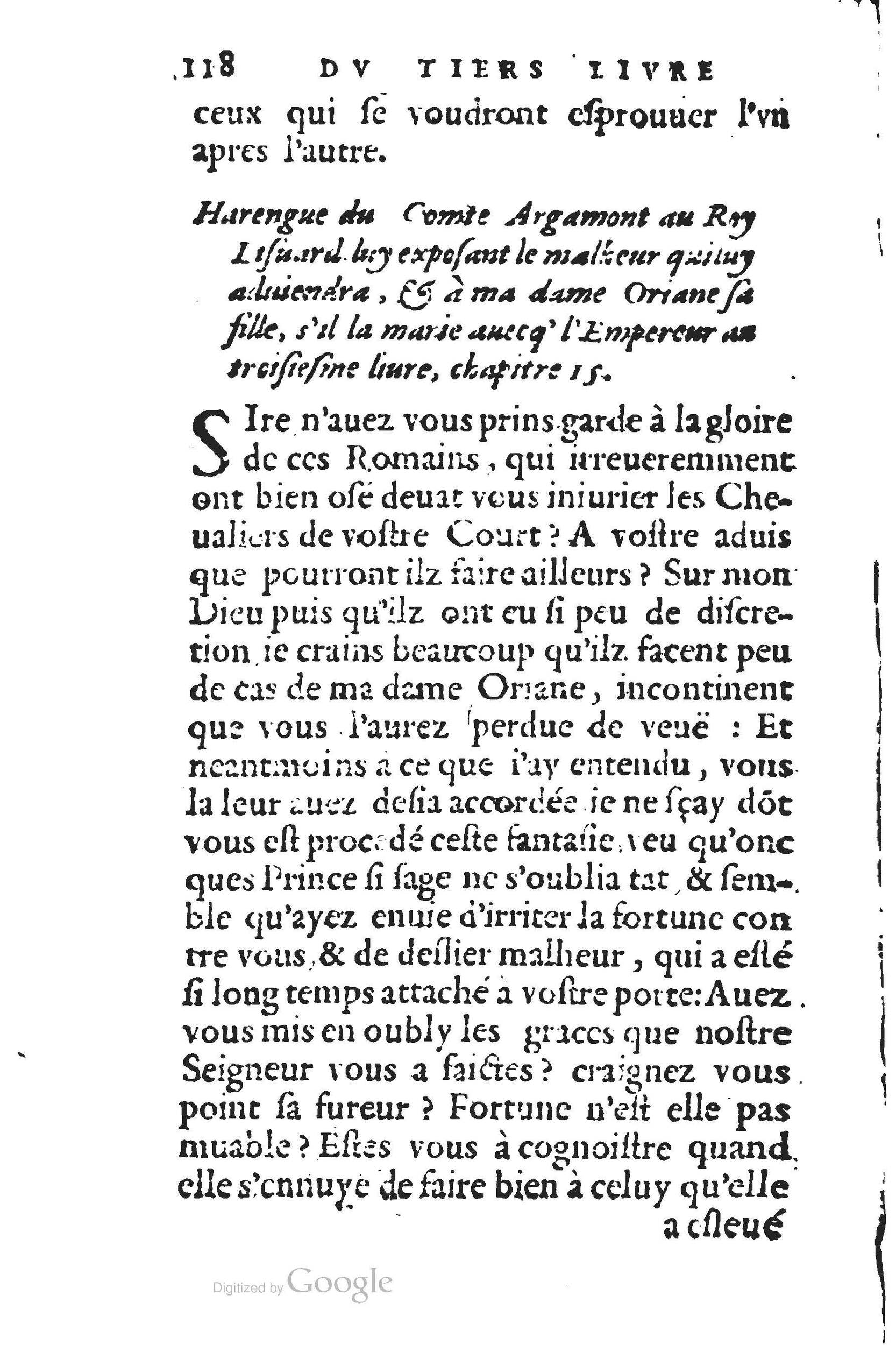1560 - Jean d’Ogerolles et Gabriel Cotier Lyon - Trésor des Amadis - BSB Munich