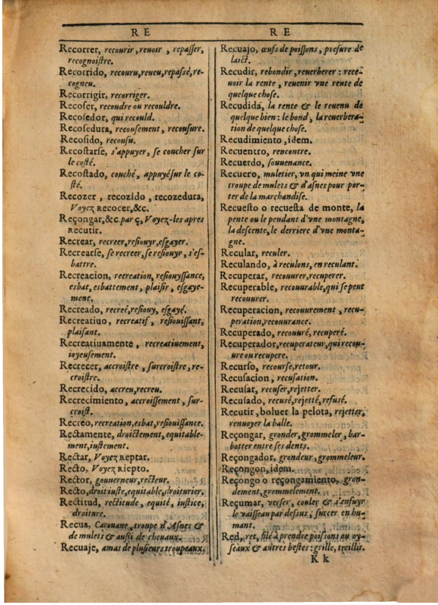 1607 - Marc Orry - Trésor des deux langues espagnole et française (Première partie) - BSB Munich 1607 - Marc Orry - Trésor des deux langues espagnole et française (Première partie) - BSB Munich