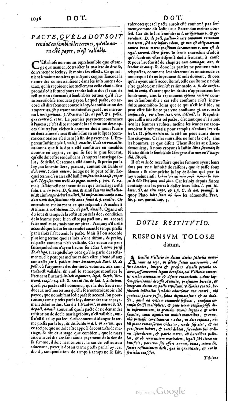1629 - Veuve Nicolas Buon - Trésor du droit français (21754 T. 1) - BM Lyon