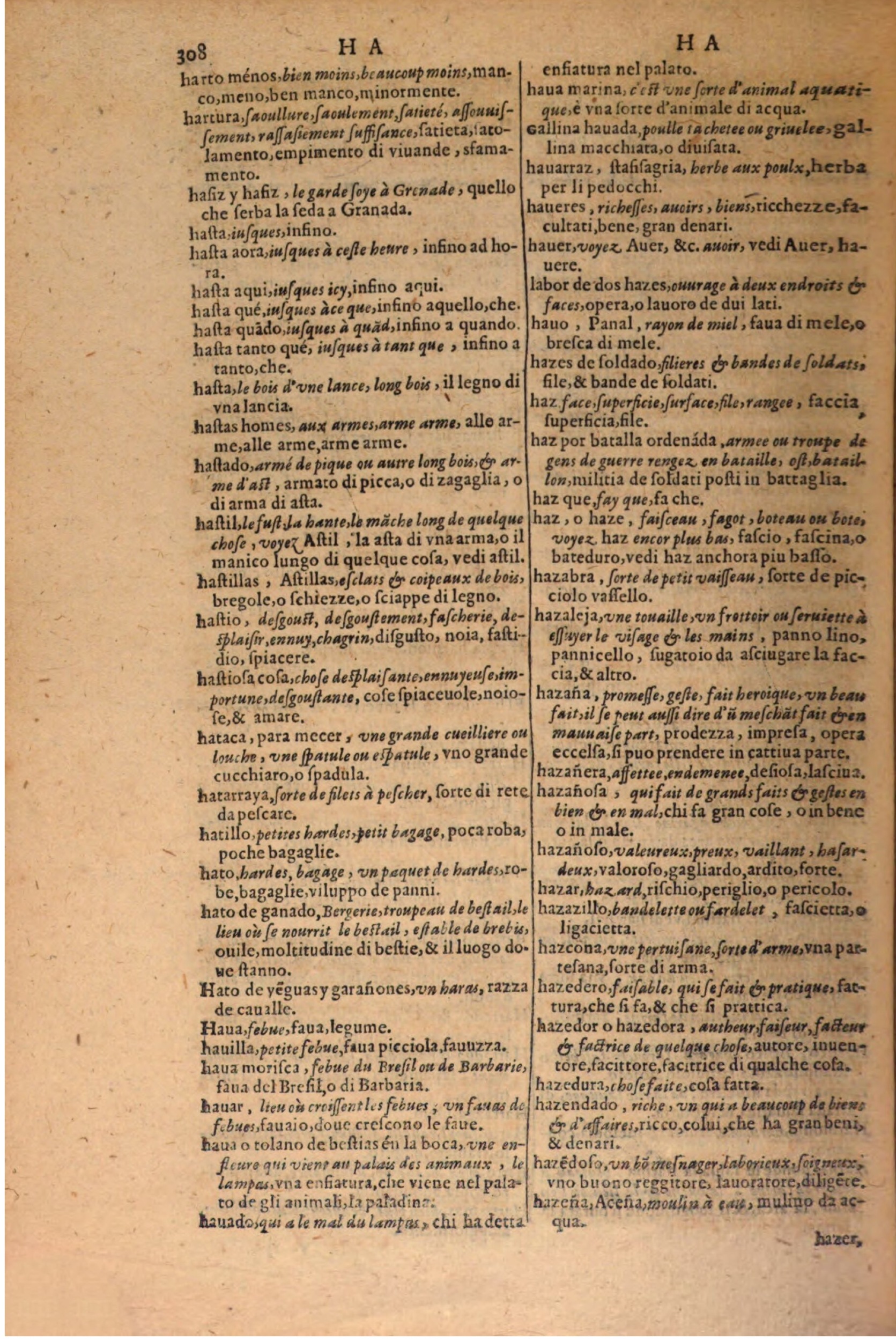 1606 - Samuel Crespin - Thresor des trois langues, francoise, italiene et espagnolle - BSB Munich