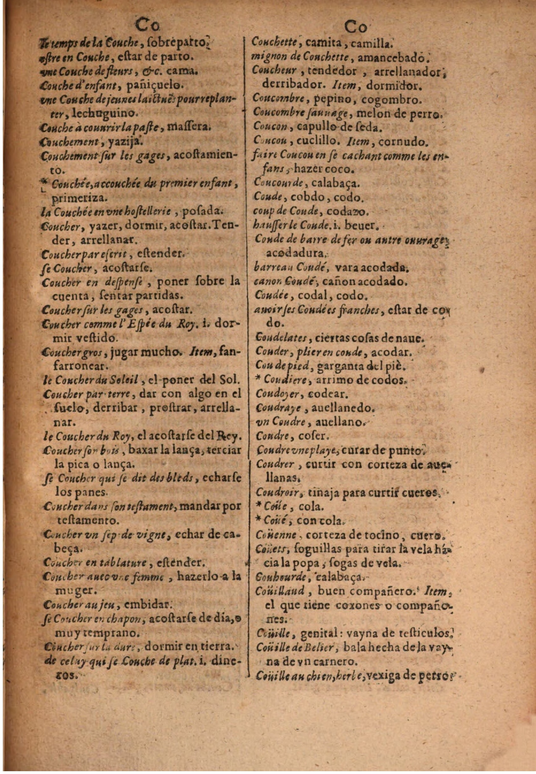 1645 - A. de Sommaville et A. Courbé - Trésor des deux langues espagnole et française (Seconde partie) - BSB Munich 1645 - A. de Sommaville et A. Courbé - Trésor des deux langues espagnole et française (Seconde partie) - BSB Munich
