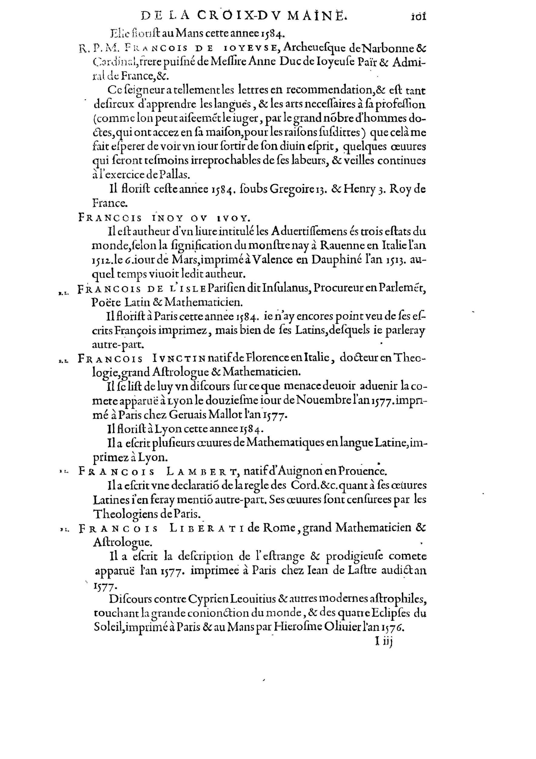 1584 - Abel L&#039;Angelier - Bibliothèques françaises - BnF