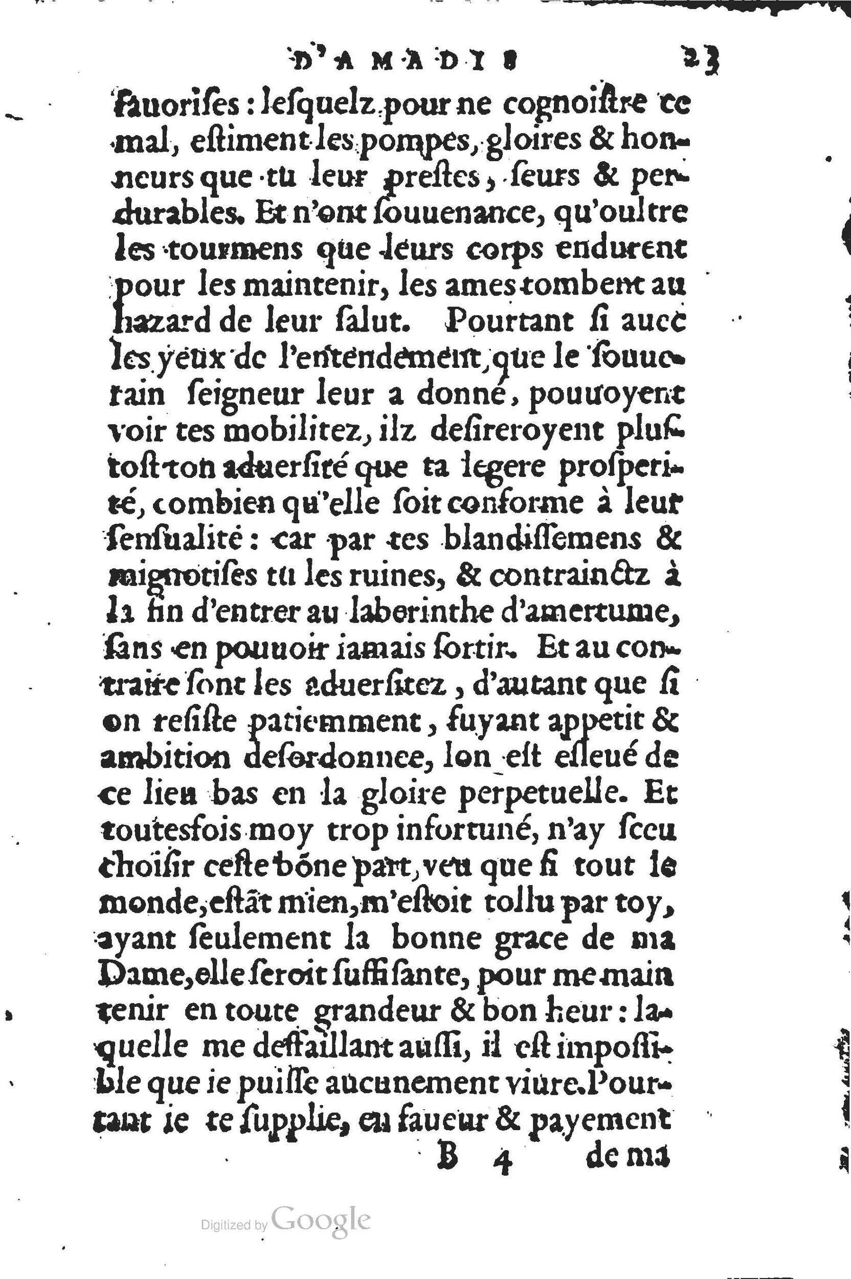 1560 - Jean d’Ogerolles et Gabriel Cotier Lyon - Trésor des Amadis - BSB Munich