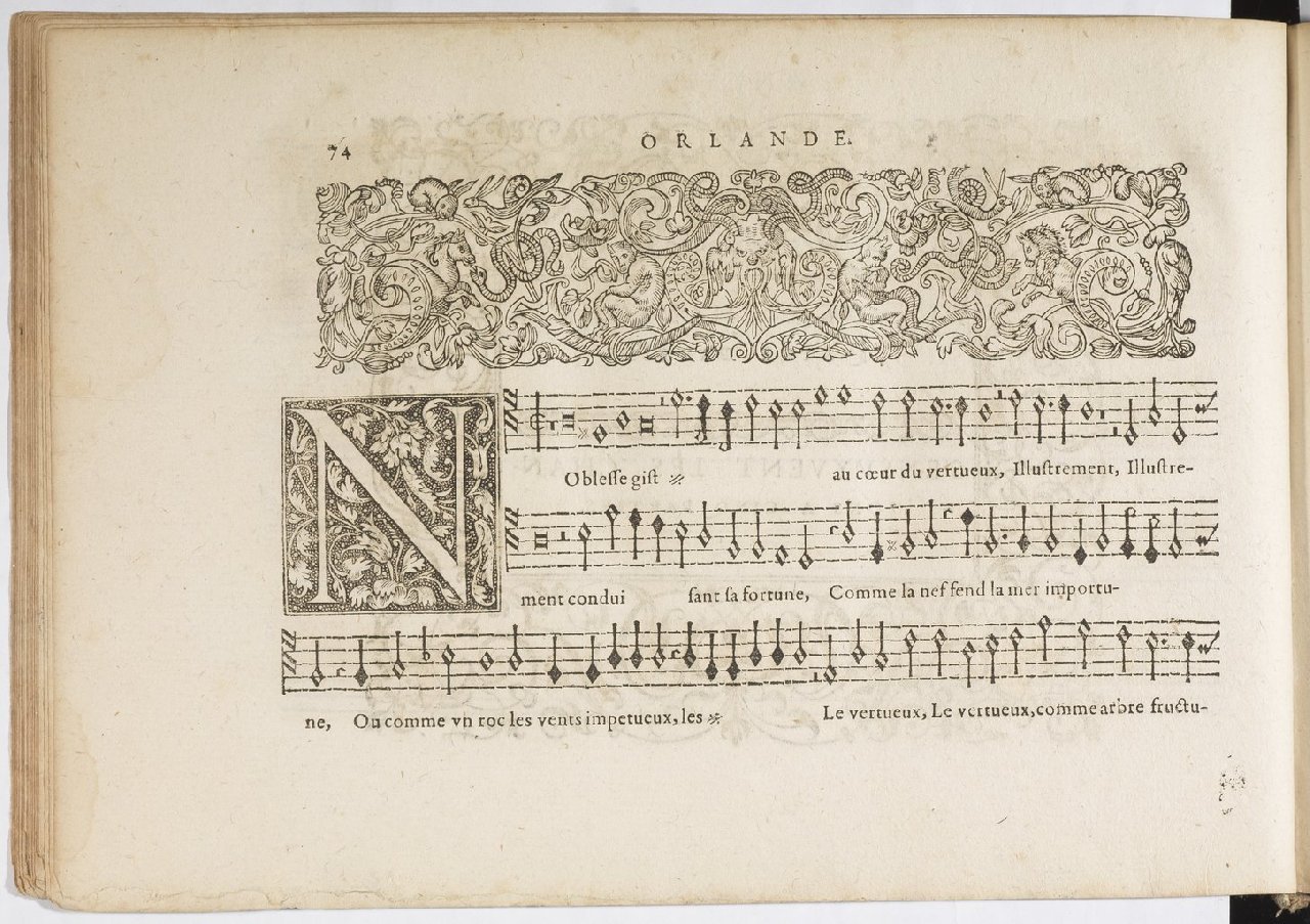 1594 - Paul Marceau - Trésor de musique d&#039;Orlande de Lassus, Superius, Bassus, Tenor, Quinta pars - BnF