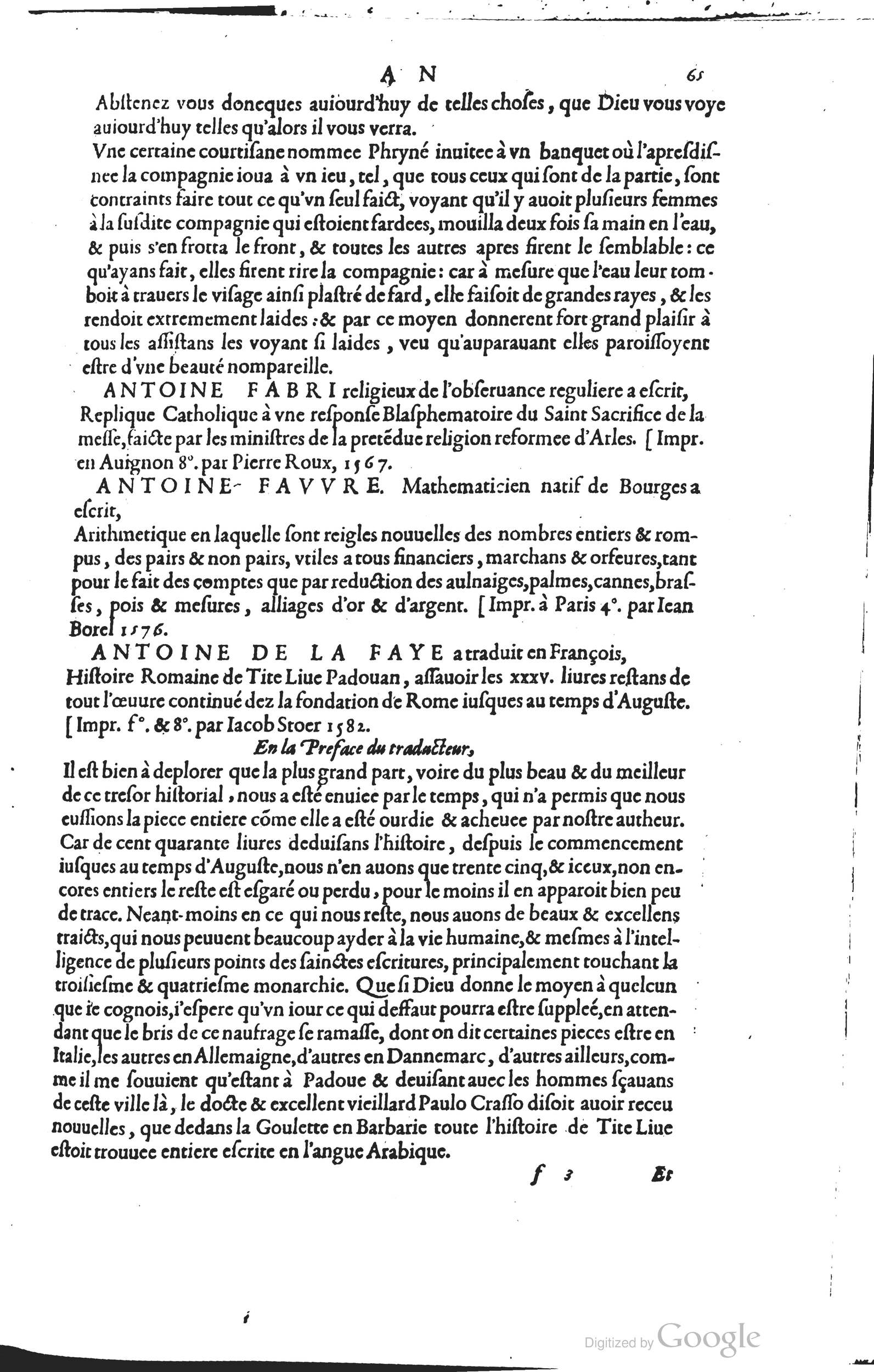 1585 - Barthélemy Honorat - Bibliothèques françaises - BSB Munich