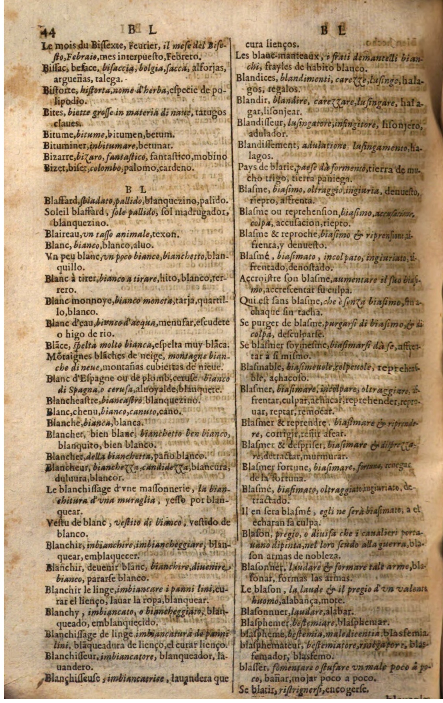 1644 - Jacques Crespin - Trésor des trois langues - Passau