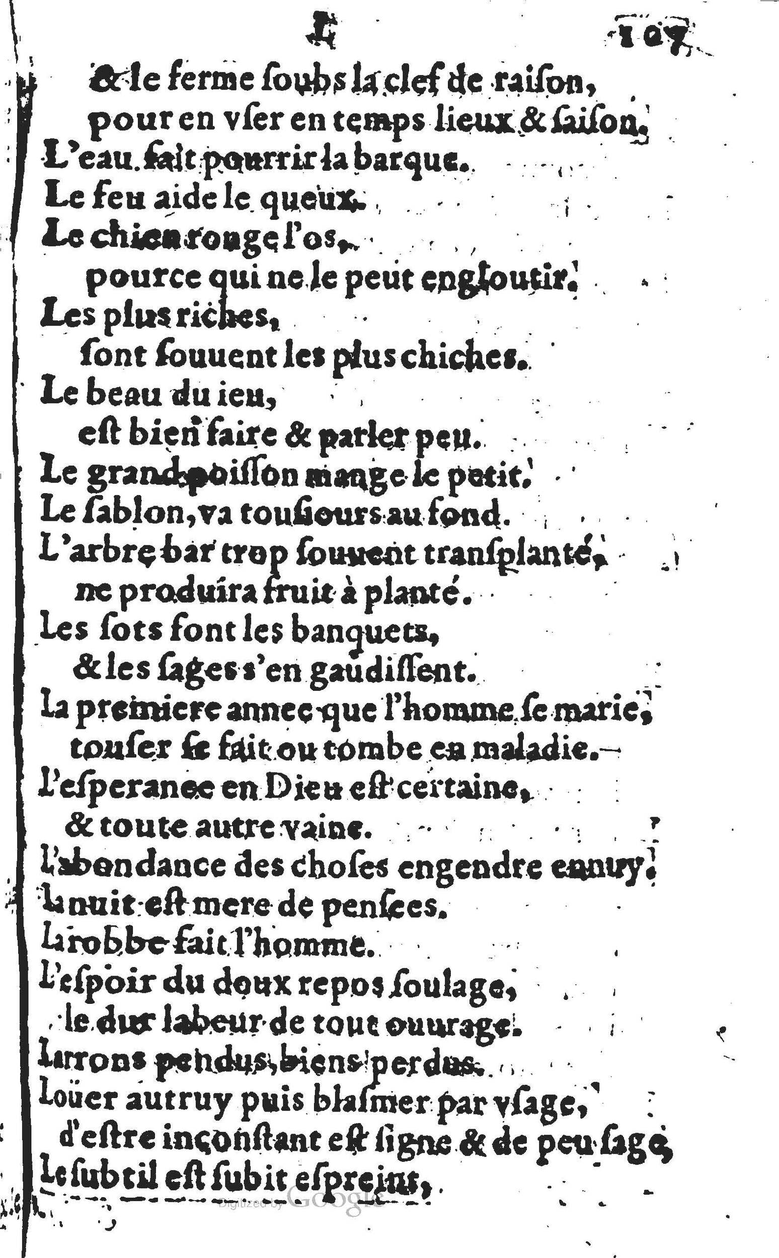 1578 - Nicolas Lescuyer - Trésor des sentences dorées - UGent