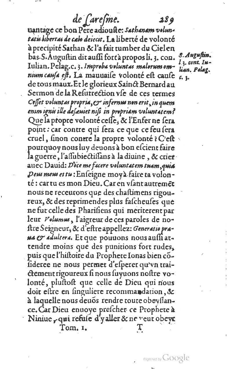 1607 - Nicolas Du Fossé - Trésor quadragésimal - T 01 - BM Lyon