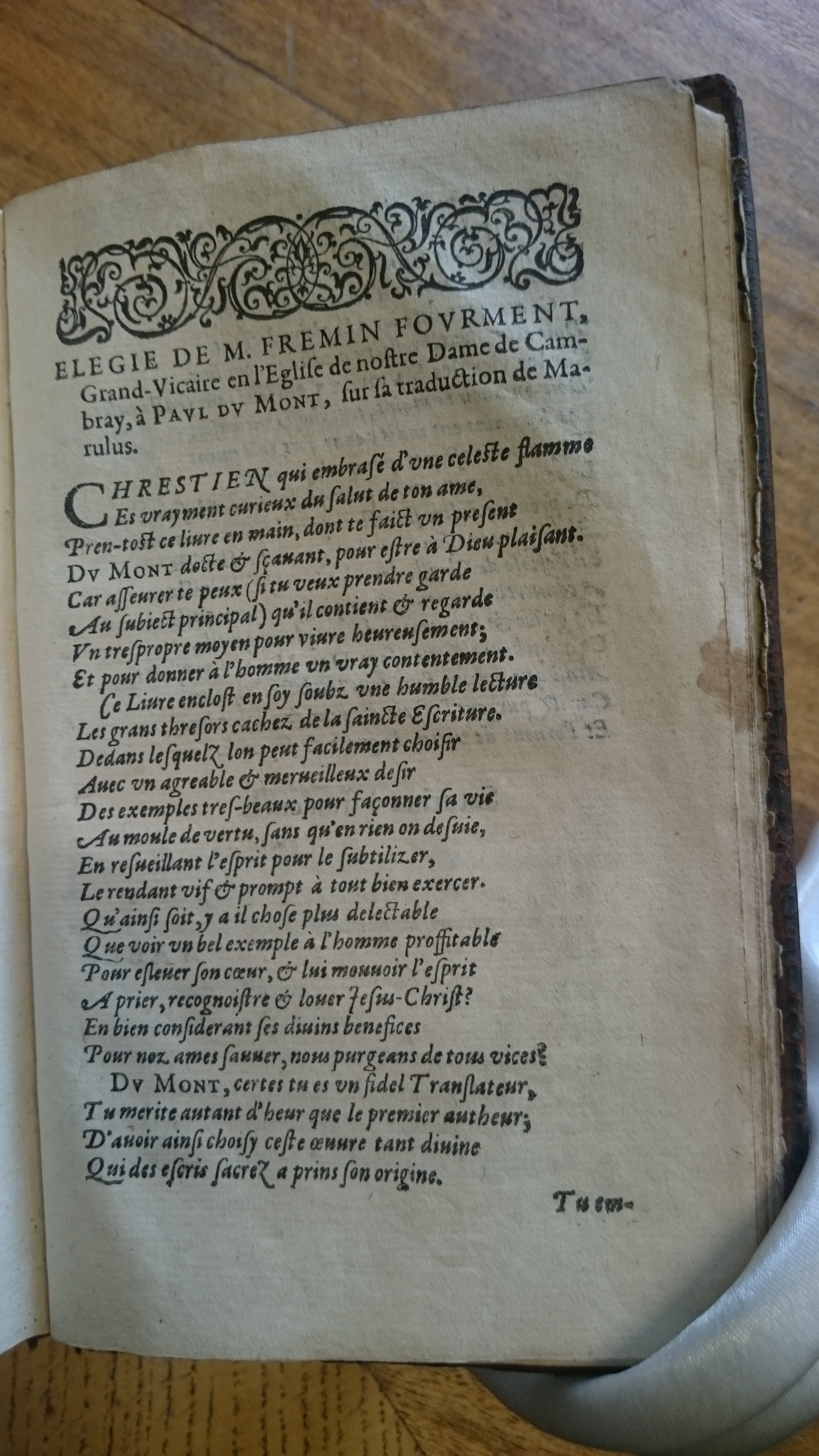 1585 - Jean Bogard - Trésor des faits et dits mémorables des hommes saints et illustres - Douai Quincy
