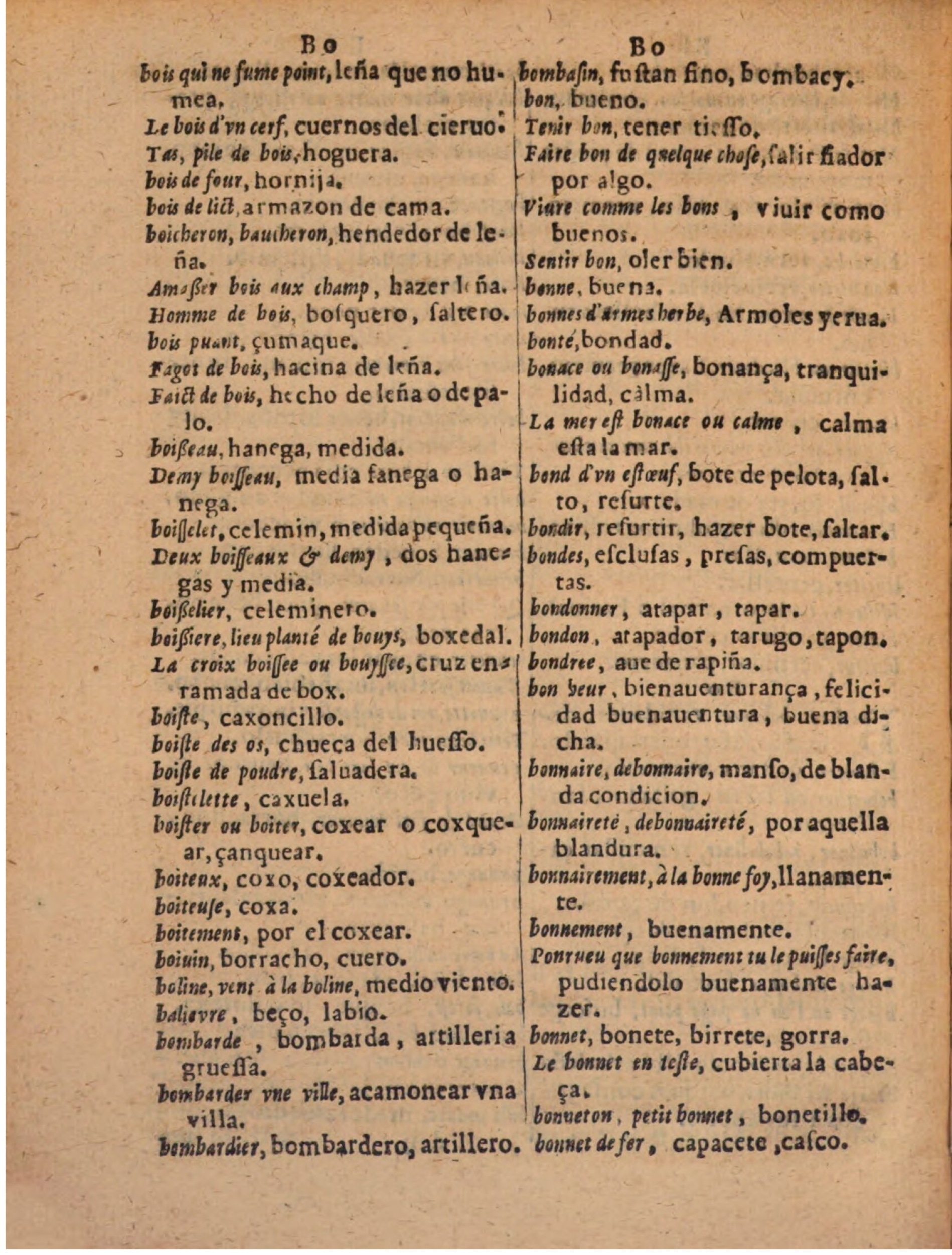 1624 - Hubert Antoine - Trésor des deux langues espagnole et française (Seconde partie) - BSB Munich
