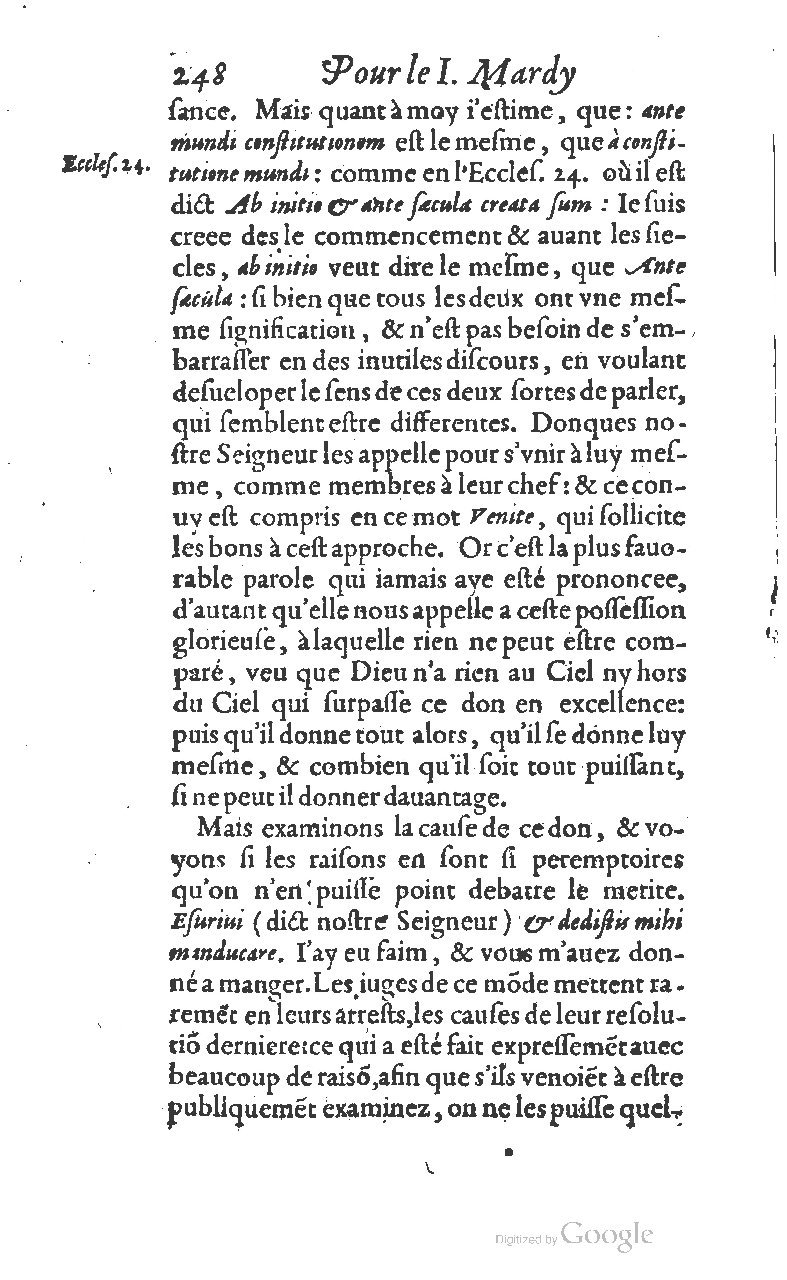 1607 - Nicolas Du Fossé - Trésor quadragésimal - T 01 - BM Lyon