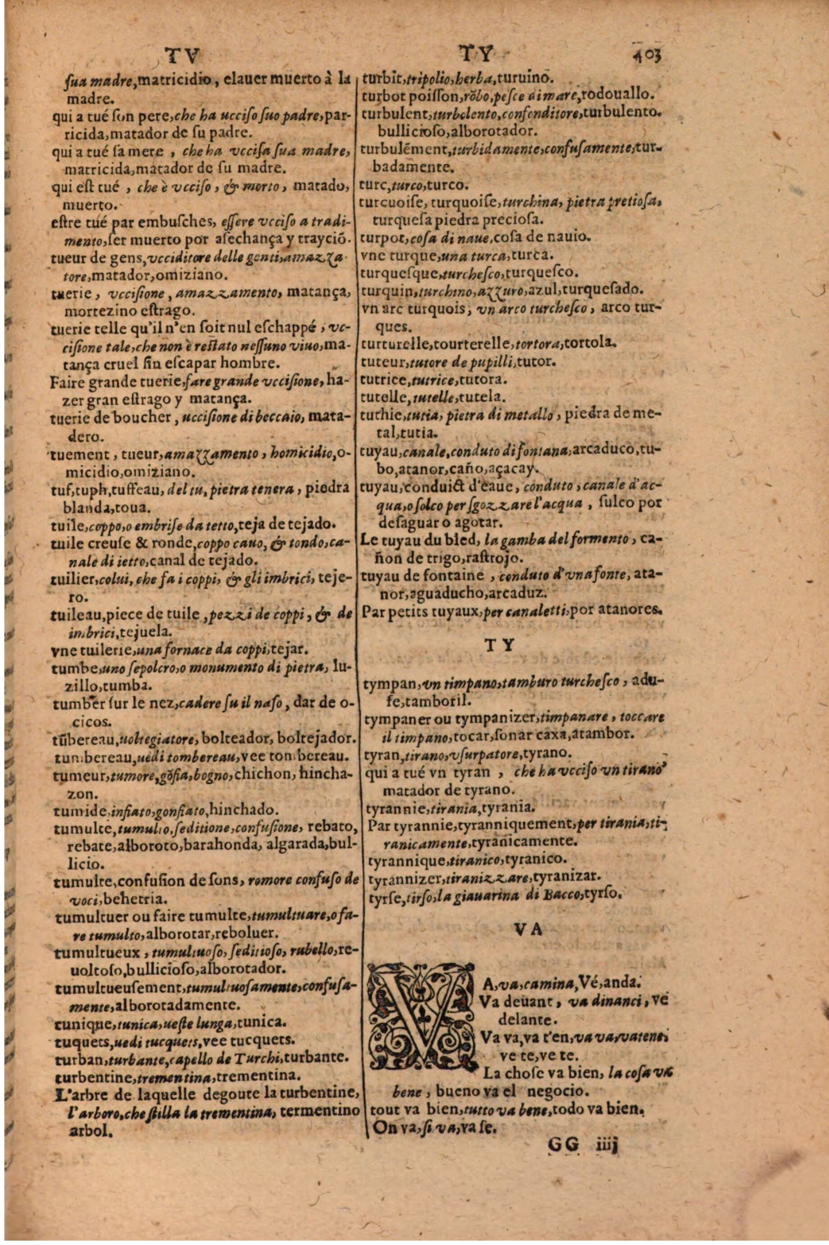 1616 - Pierre de la Rovière - Trésor des trois langues (Seconde partie) - BSB Munich