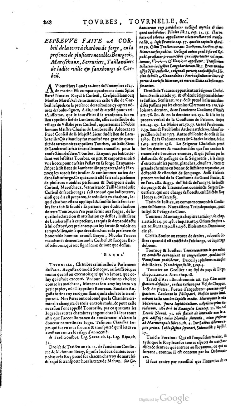 1629 - Veuve Nicolas Buon - Trésor du droit français (21754 T. 3) - BM Lyon