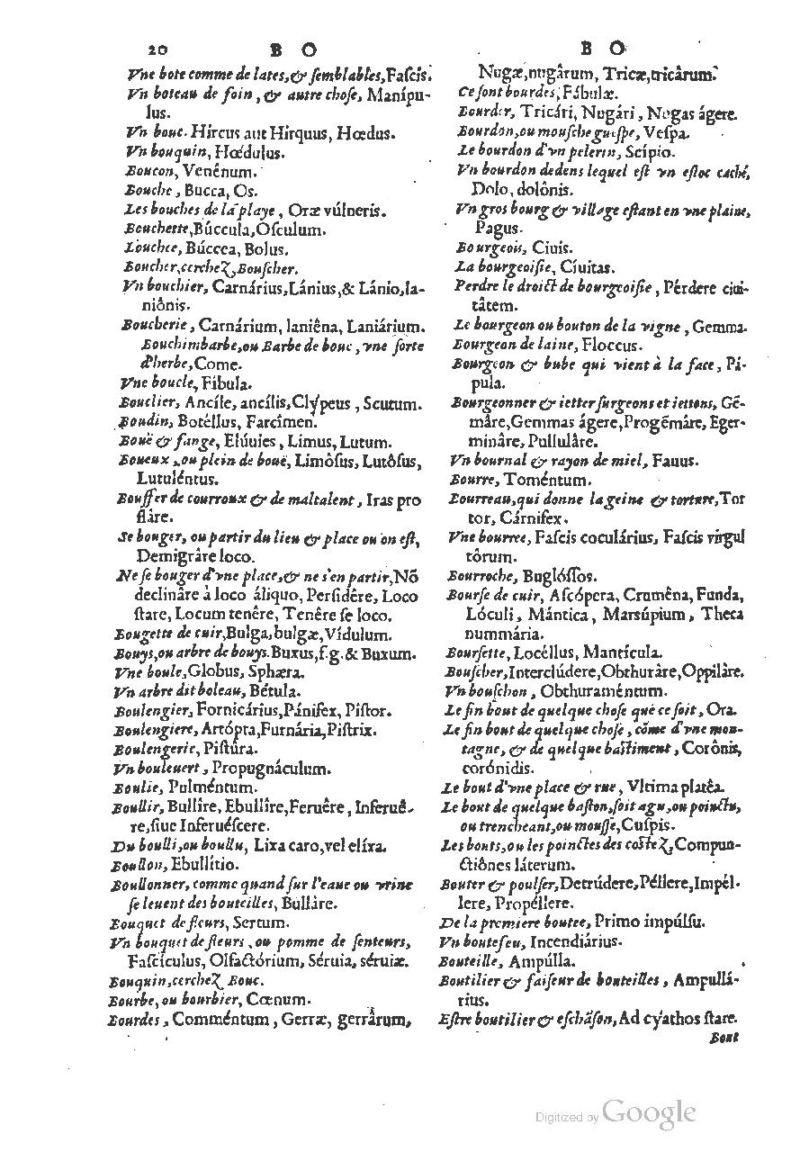 1558 - Guillaume Rouillé - Trésor des mots et traits français - BSB Munich