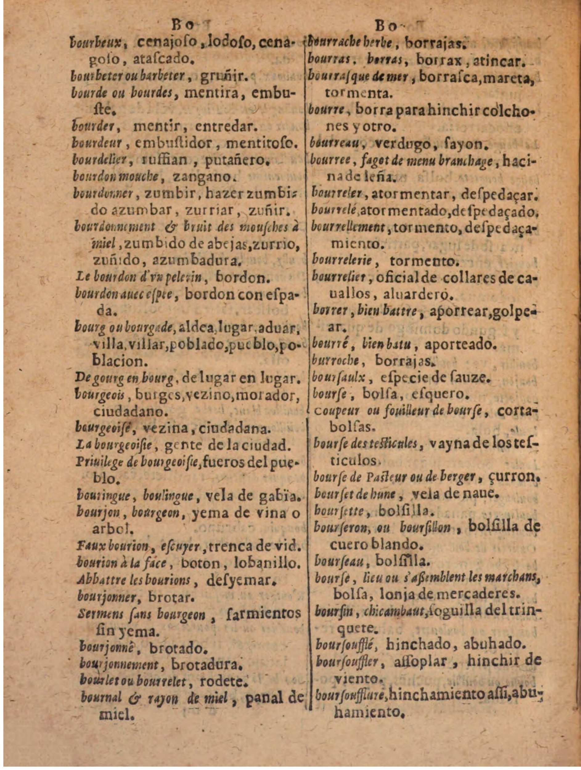 1624 - Hubert Antoine - Trésor des deux langues espagnole et française (Seconde partie) - BSB Munich