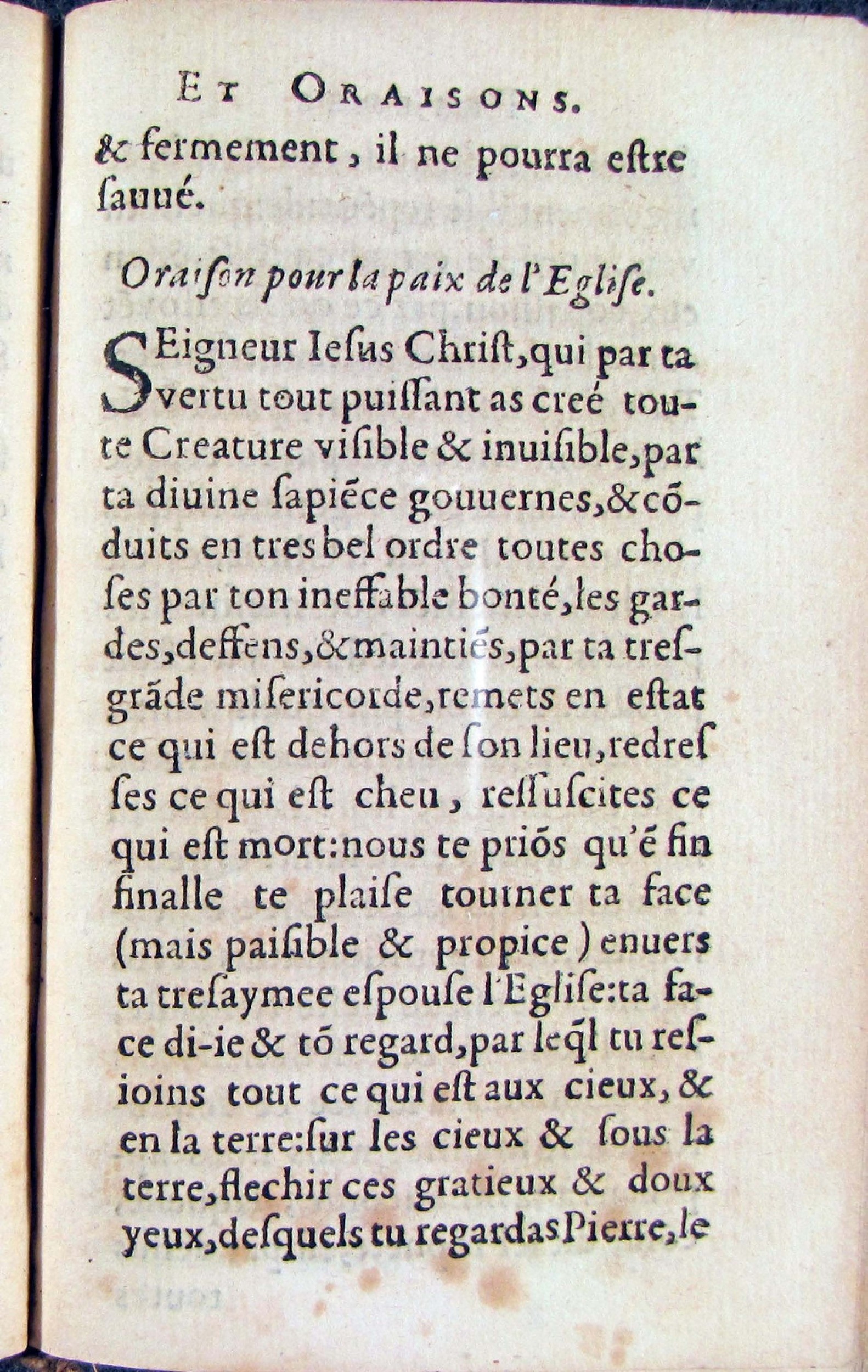 1572 - Antoine Certia - Trésor des prières, oraisons et instructions chrétiennes - Nîmes