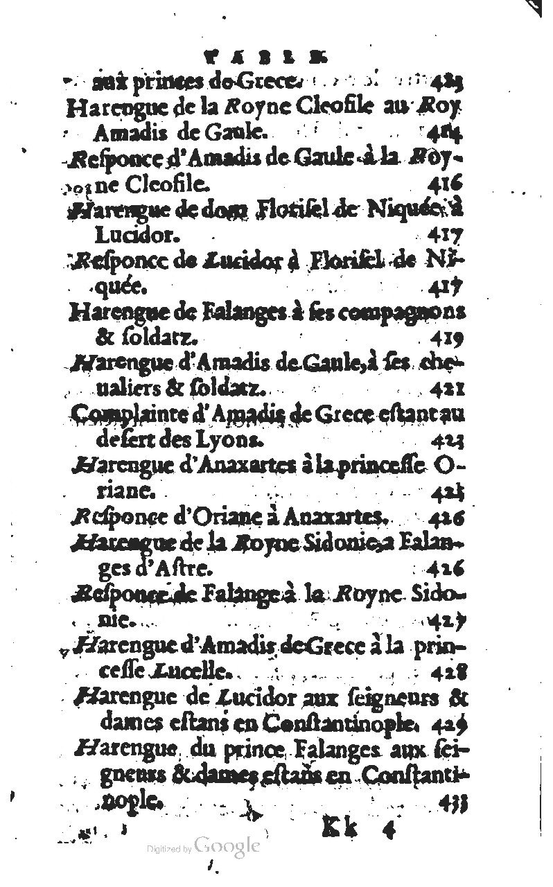 1567 - Jean Pygot - Trésor des Amadis - BM Lyon 1567 - Jean Pygot - Trésor des Amadis - BM Lyon