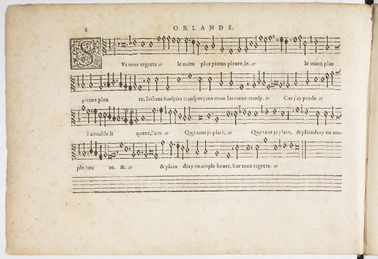 1594 - Paul Marceau - Trésor de musique d&#039;Orlande de Lassus, Superius, Bassus, Tenor, Quinta pars - BnF
