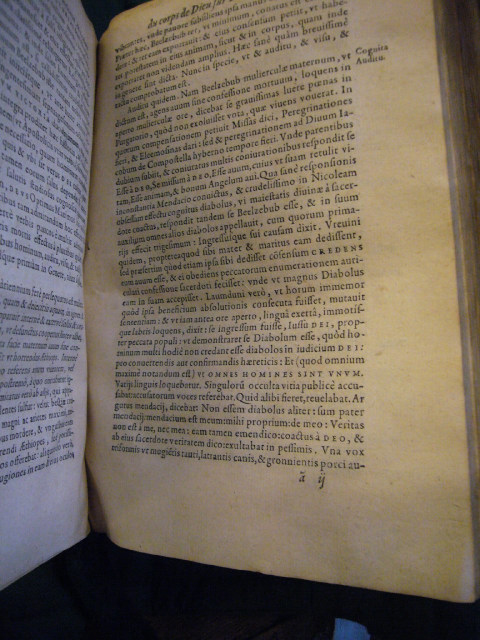 1578 - Nicolas Chesneau - Trésor et entière histoire de la triomphante victoire du corps de Dieu sur l’esprit malin - BnF Arsenal